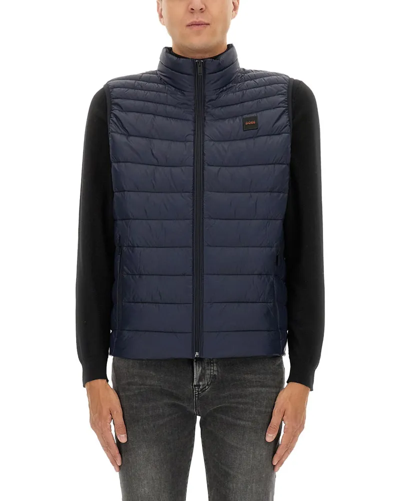 HUGO BOSS studierte Weste Blue