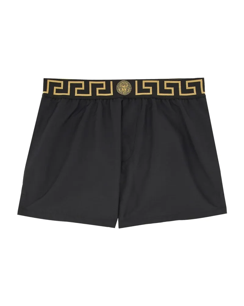 Versace Seeshorts mit "griechischer" Kante Black