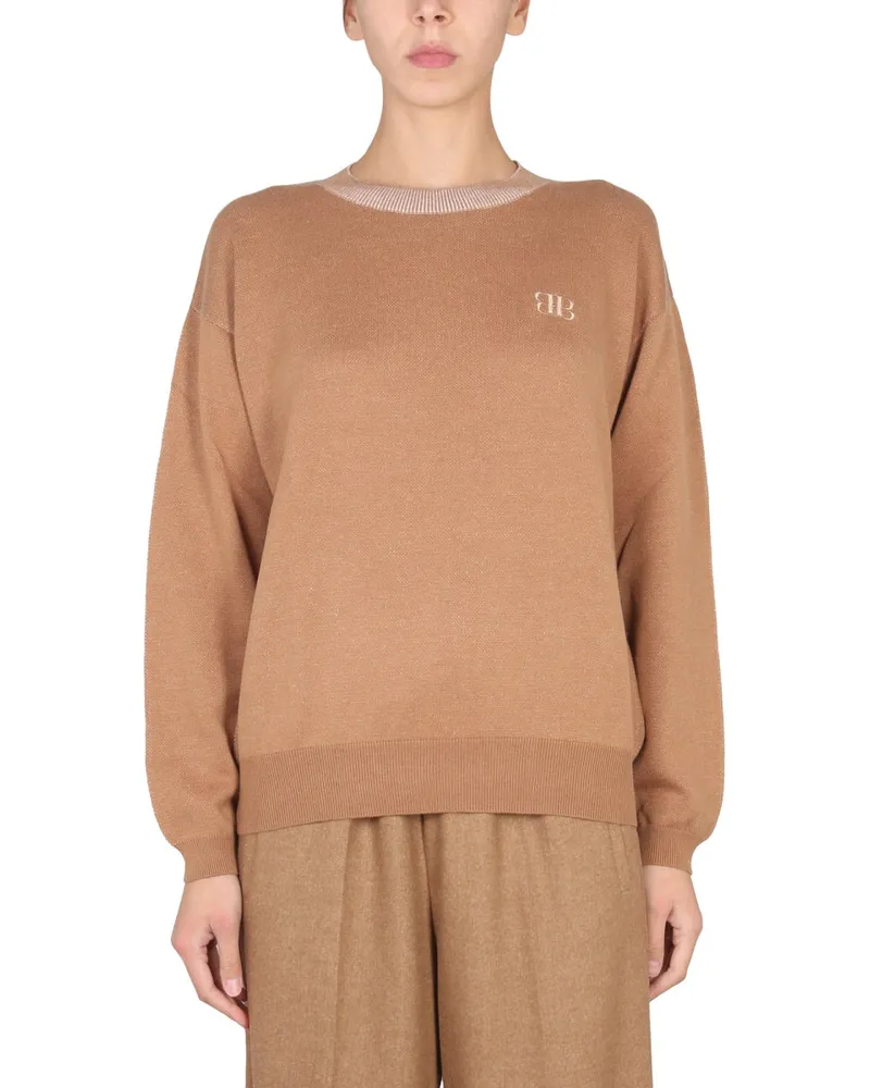 Ballantyne Hemd mit gesticktem Logo Beige