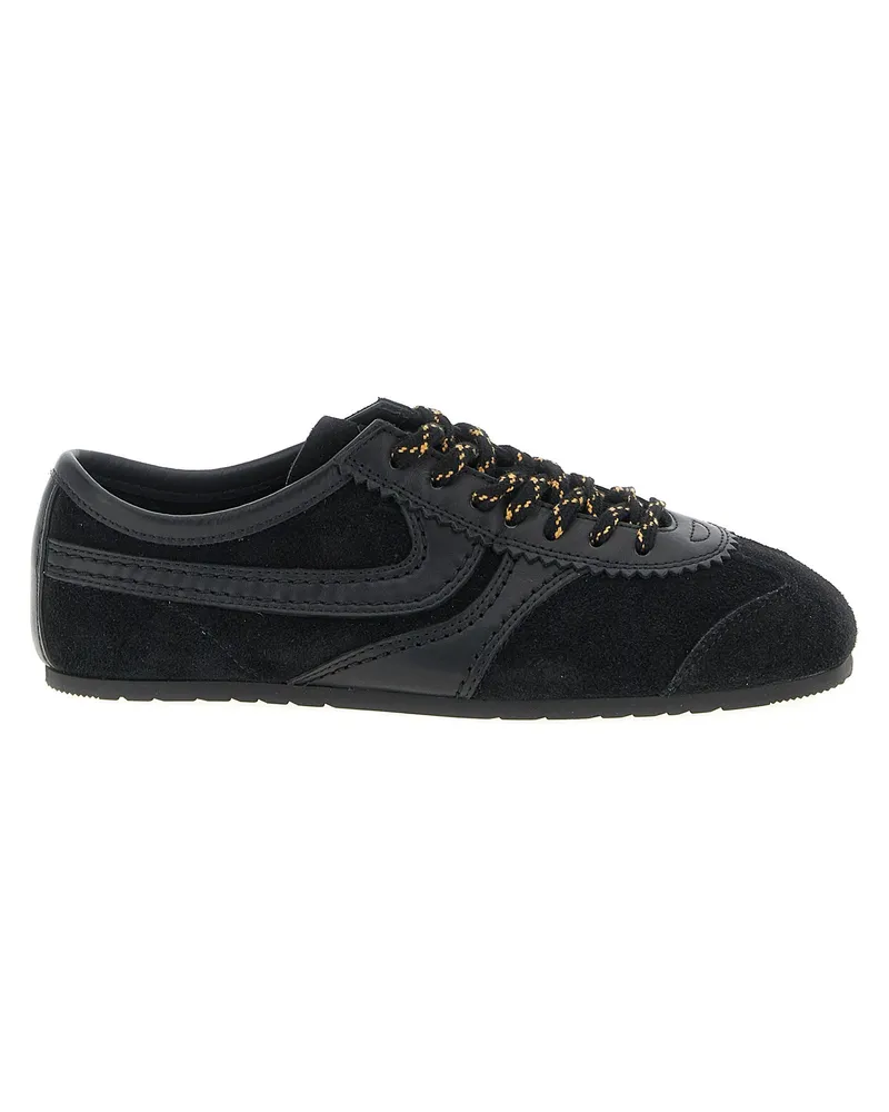 Dries van Noten Trocknen Van Note Wildleder -Turnschuhe Black
