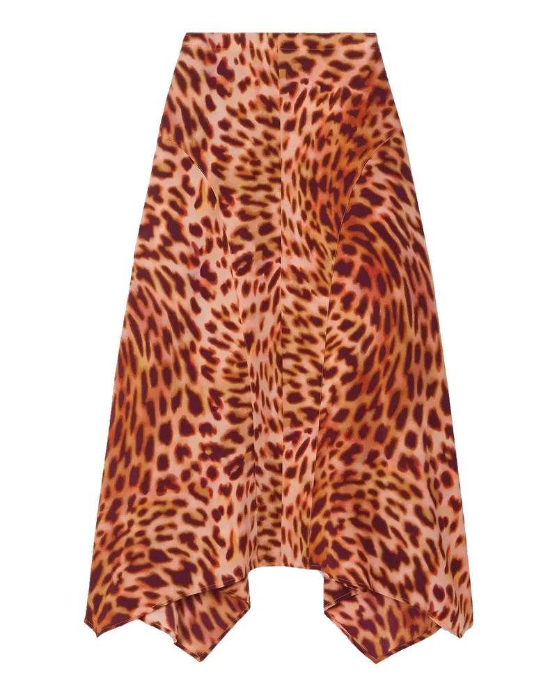 Stella McCartney Seidenkleid Orange
