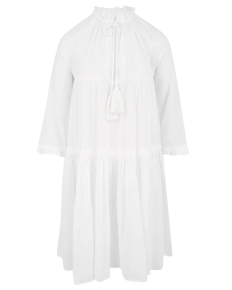 DOUUOD Kleider weiß White