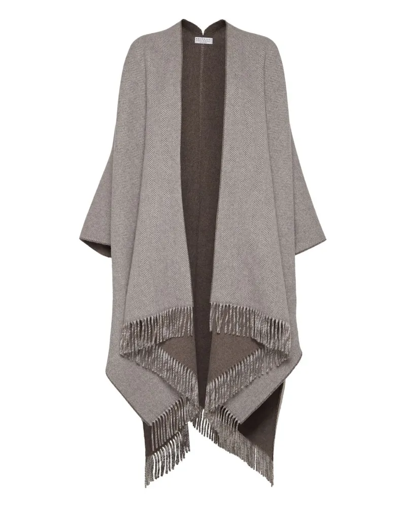 Brunello Cucinelli Wollponcho Brown