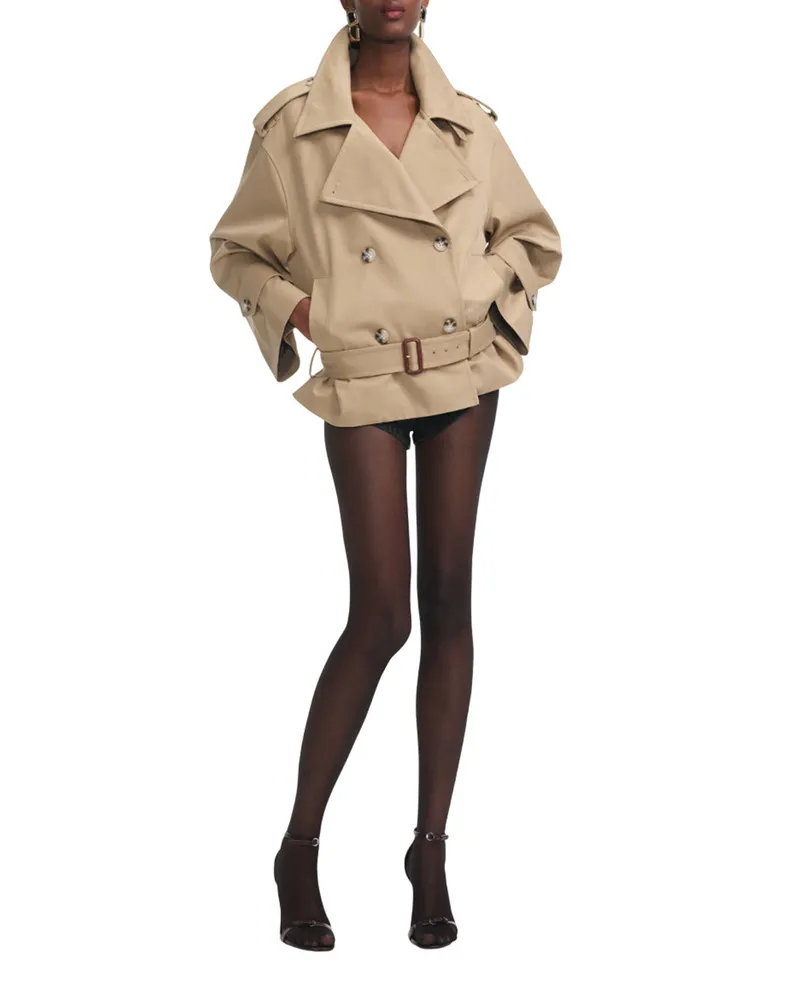 Self-Portrait Selbstporträt beige Trenchcoat Beige