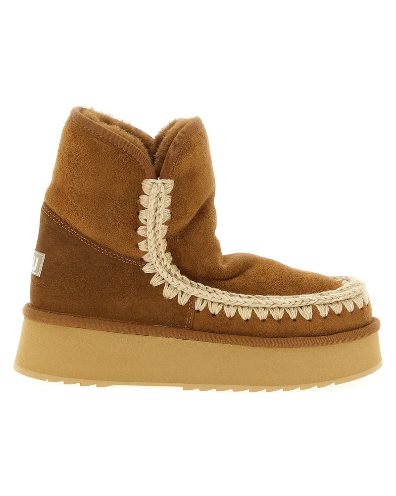 Mou Stiefeletten „Platform Boot Brown