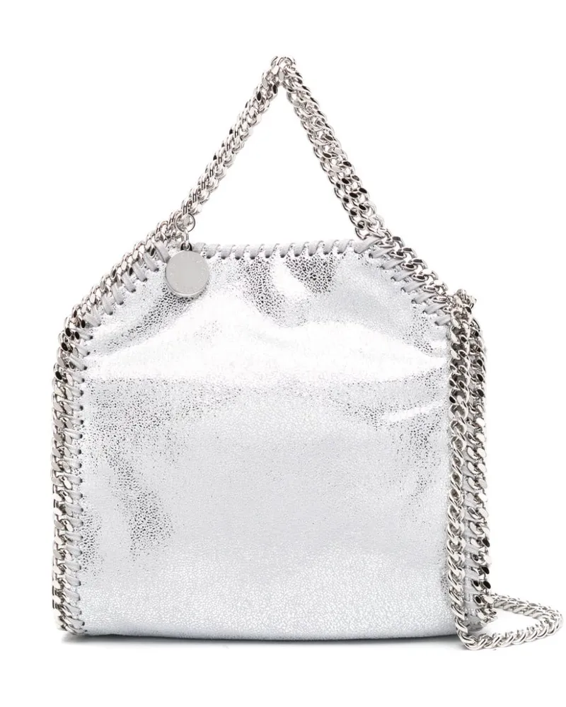 Stella McCartney Kleine Tragetasche von  mit Metallic-Effekt Silver