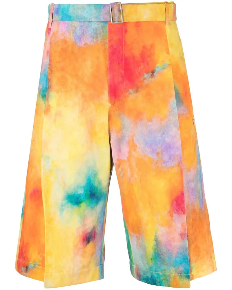 Études Studio Tie Dye Print Baumwollshorts Multicolour