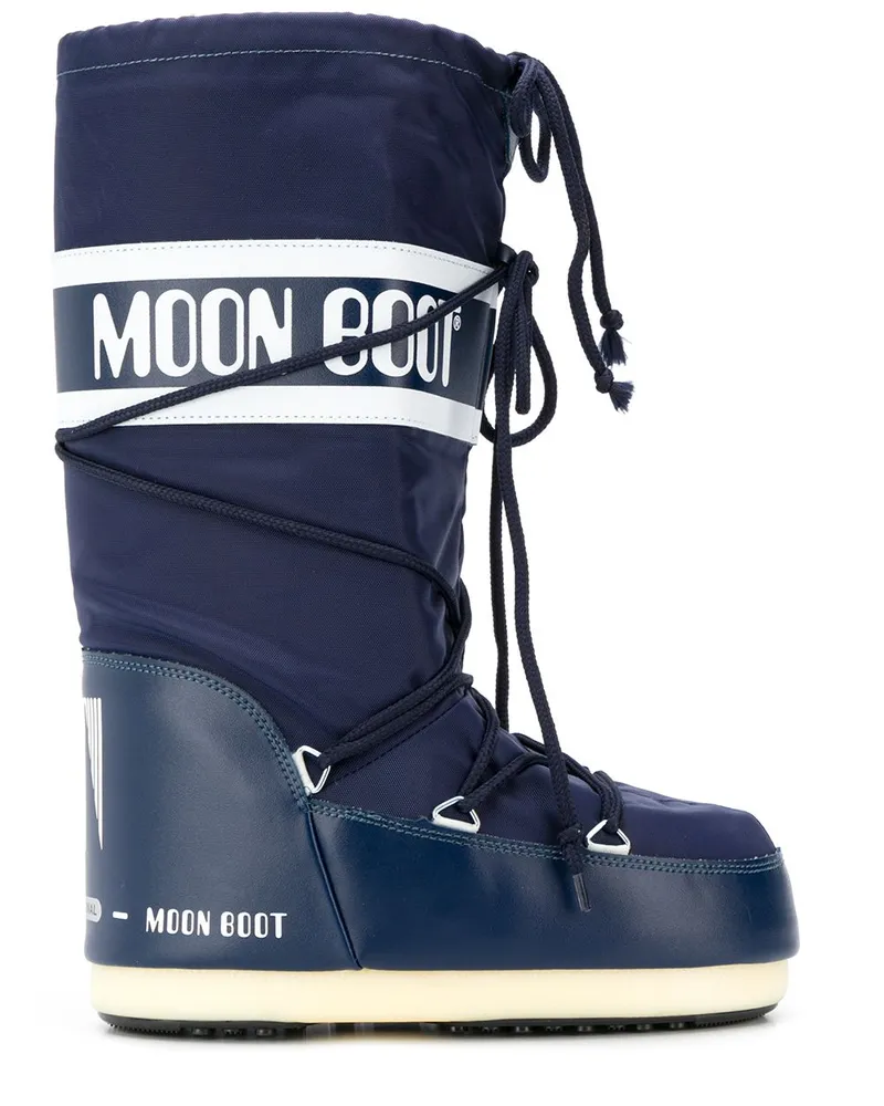 Moon Boot Mondstiefel -Ikon -Schneestiefel Blue