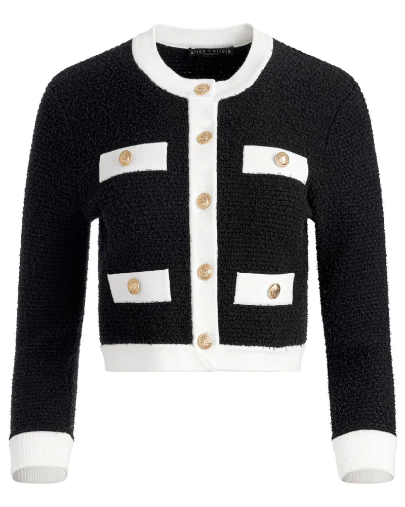 Alice + Olivia Claira Kurzjacke Black