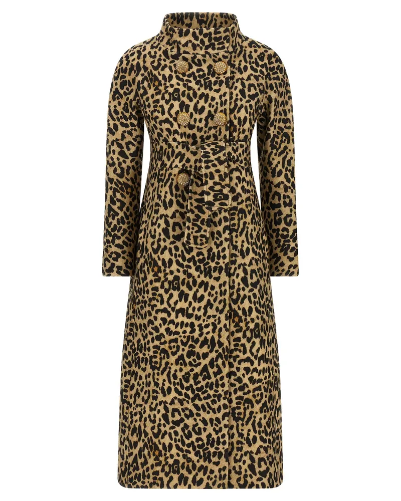 Valentino Garavani Mantel Valentino Garavani Tierdrucktuch Brown