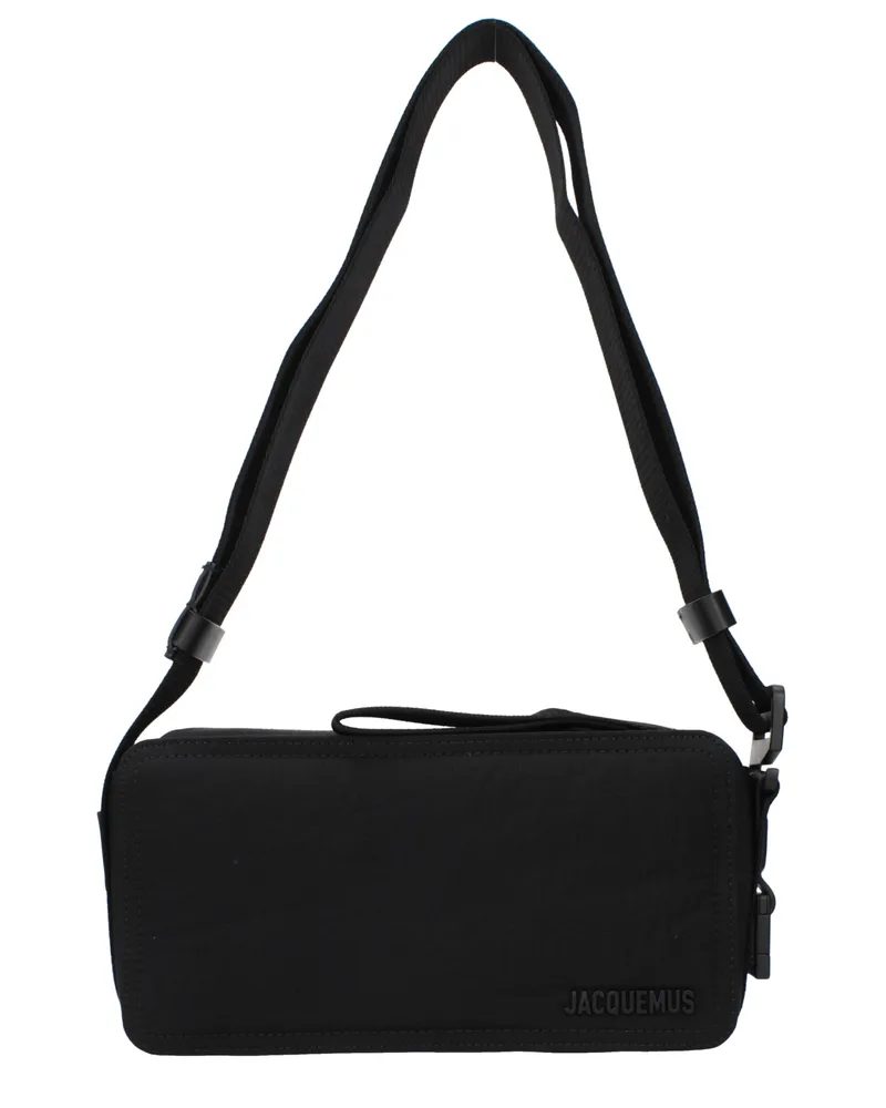 Jacquemus Umhängetaschen Horizontal Cord Herrens Stoff Schwarz -