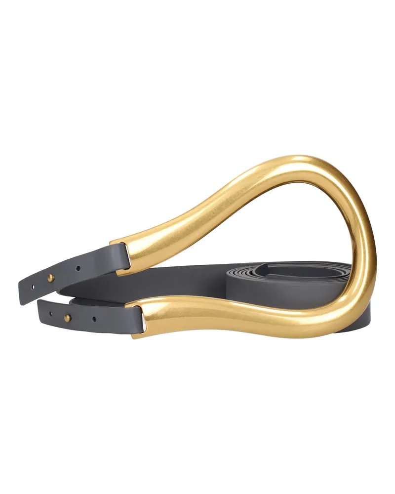 Bottega Veneta Damens Gürtel aus grauem Leder -