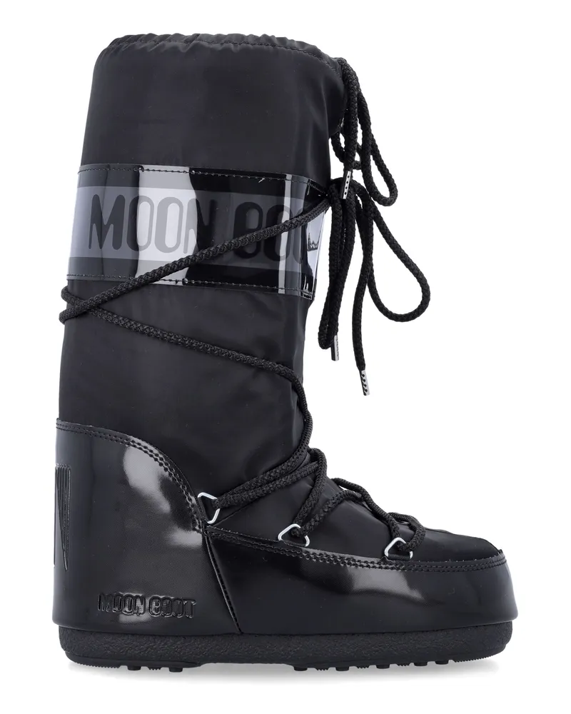 Moon Boot Mondstuhl flache Schuhe schwarz Black