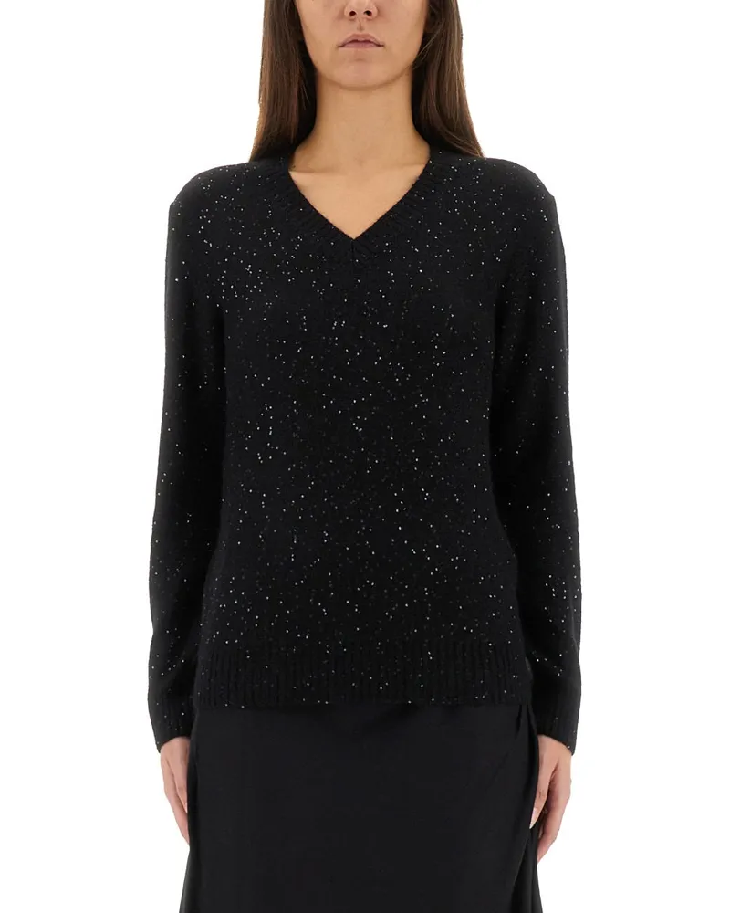 Fabiana Filippi Paillettenhemd Black