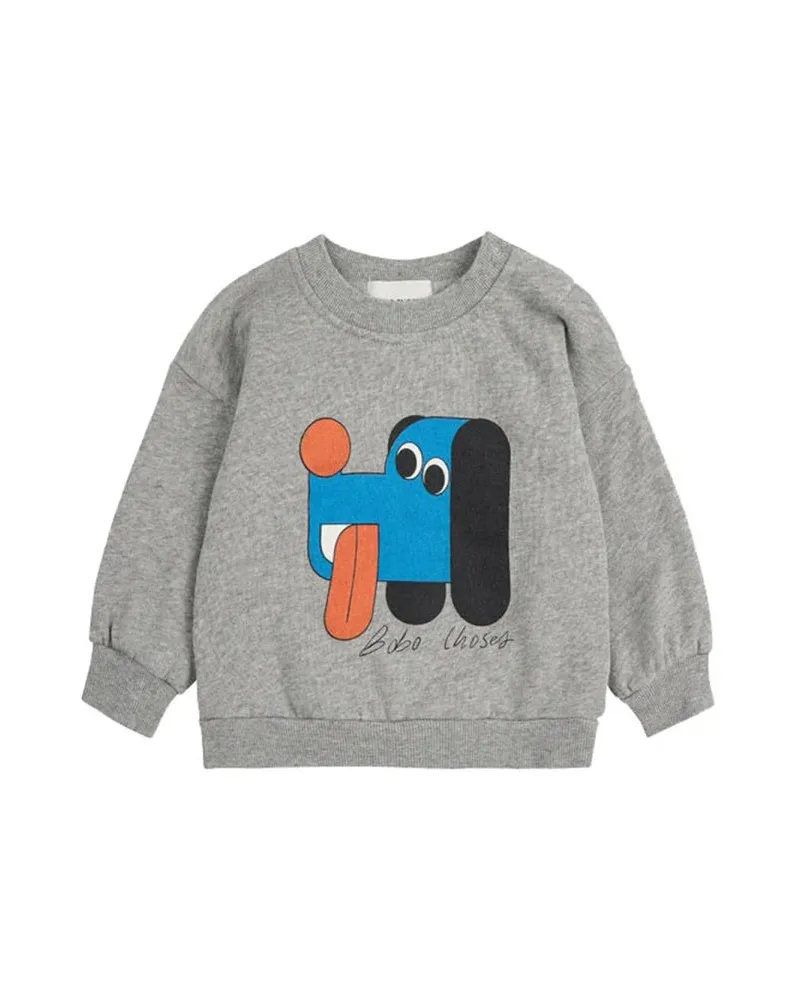 BOBO CHOSES Bobo wählt "Doggy" -Spullover Grey