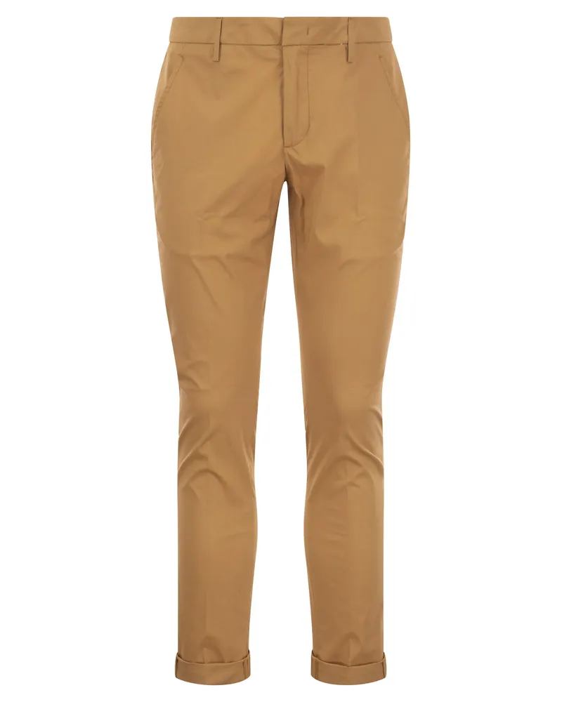 Dondup GAUBERT SLIM FIT HOSEERS Ocker
