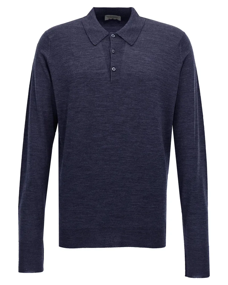 John Smedley Dorset' Polo -Shirt Blue