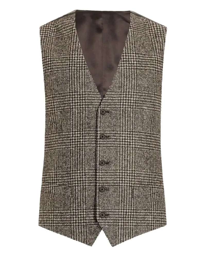 Dolce & Gabbana Glen Karierte Weste S8101