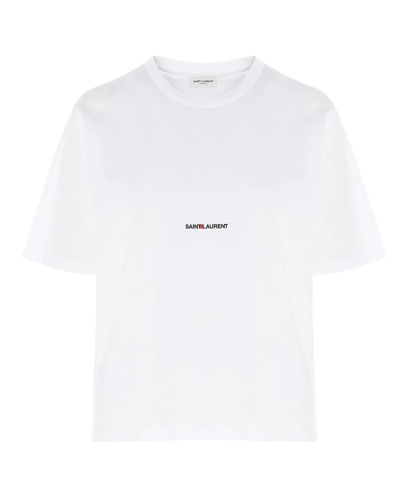 Saint Laurent Saint Laurent Rive Gauche' T -Shirt White