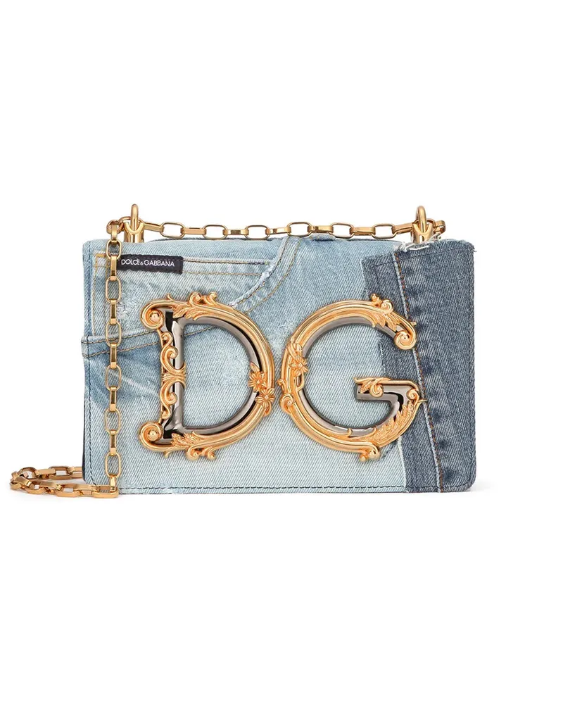Dolce & Gabbana DG Girls Patchwork Denim -Tasche 8m800