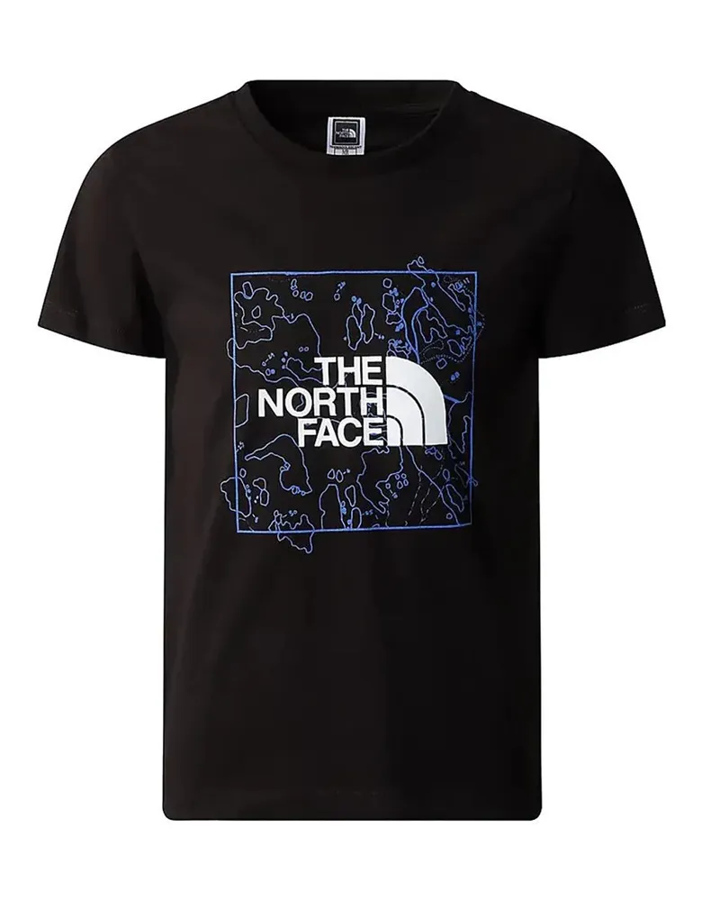The North Face Die Nordgesicht y neu S Grafisches Tee Blue Moos/Zitronengelb Black