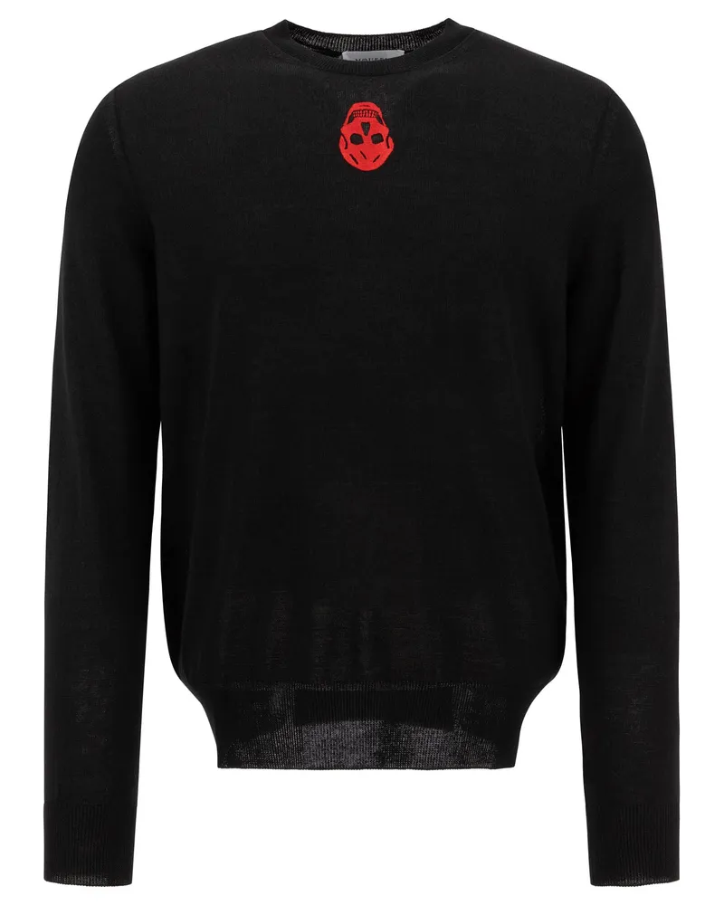 Alexander McQueen Alexander MC Queen "Umgekehrter Schädel" Sweatshirt Black
