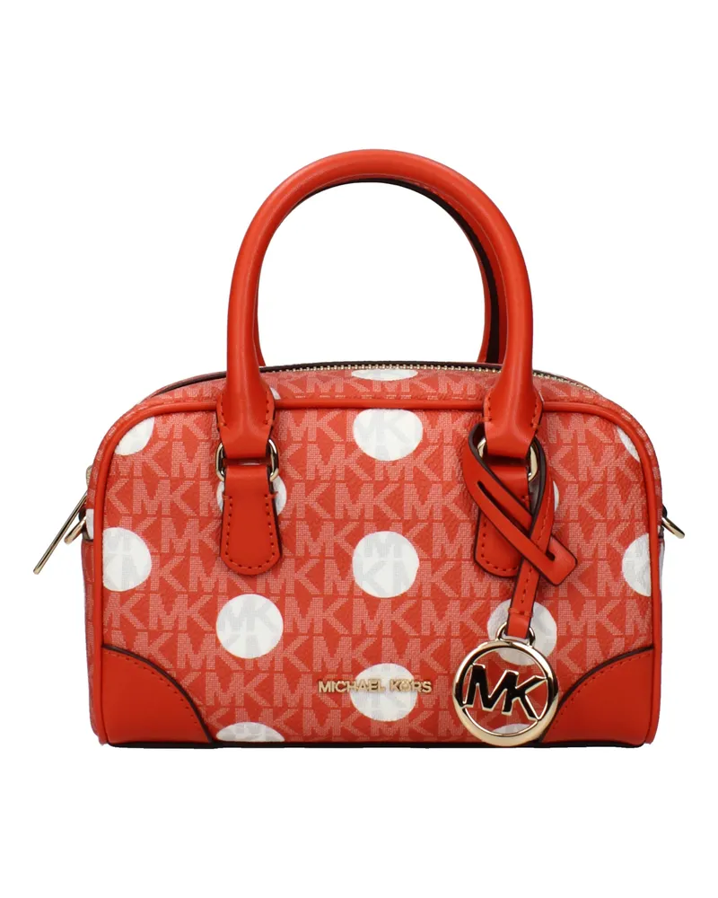 Michael Kors Thompson Handtasche Damens Stoff Orange/Ton -