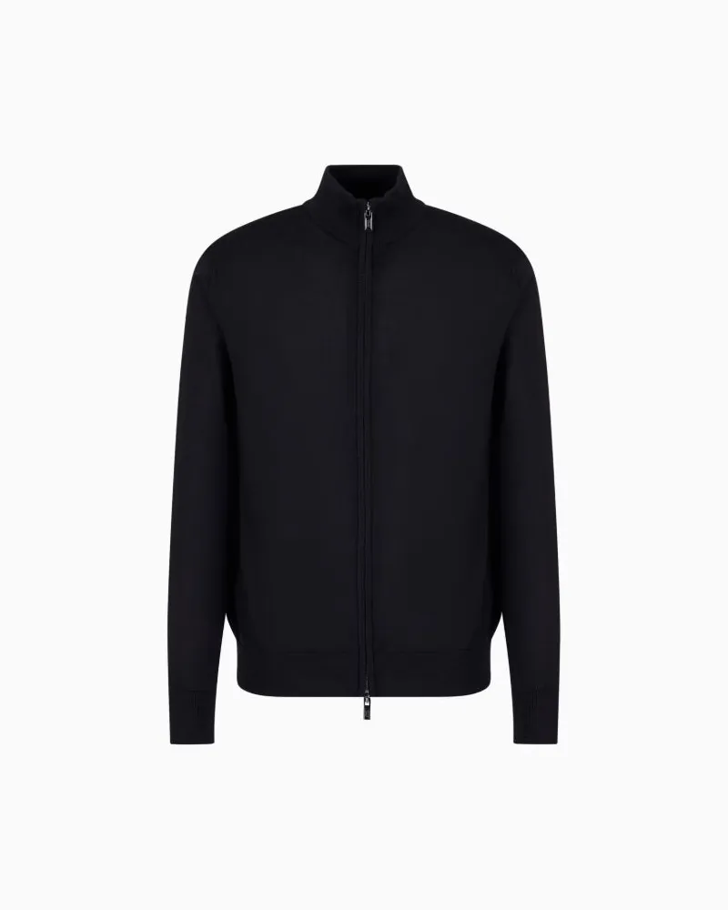 Emporio Armani Cardigan Full Reißverschluss Blue