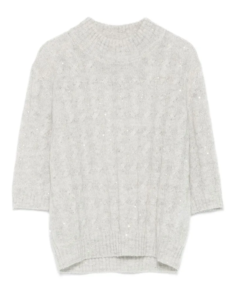 Brunello Cucinelli Wollgestricke Pullover Grey