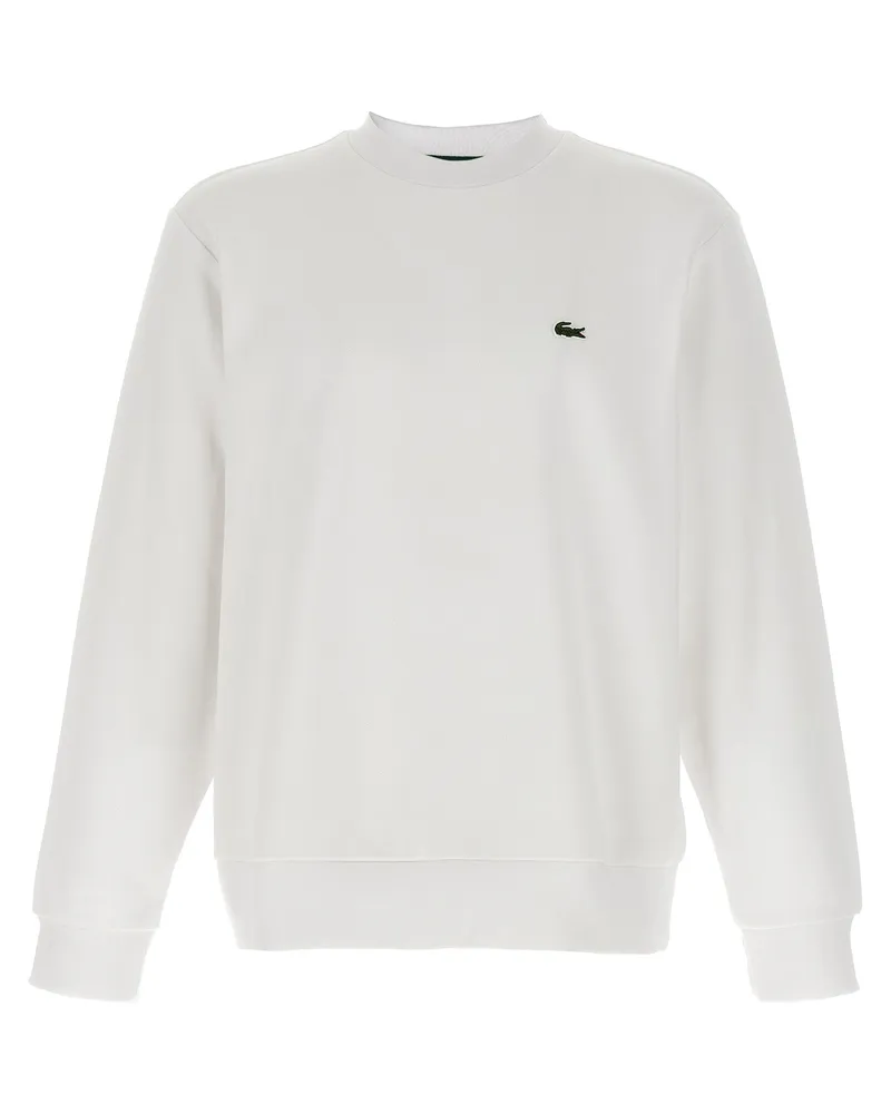 Lacoste Logo Patch Sweatshirt White