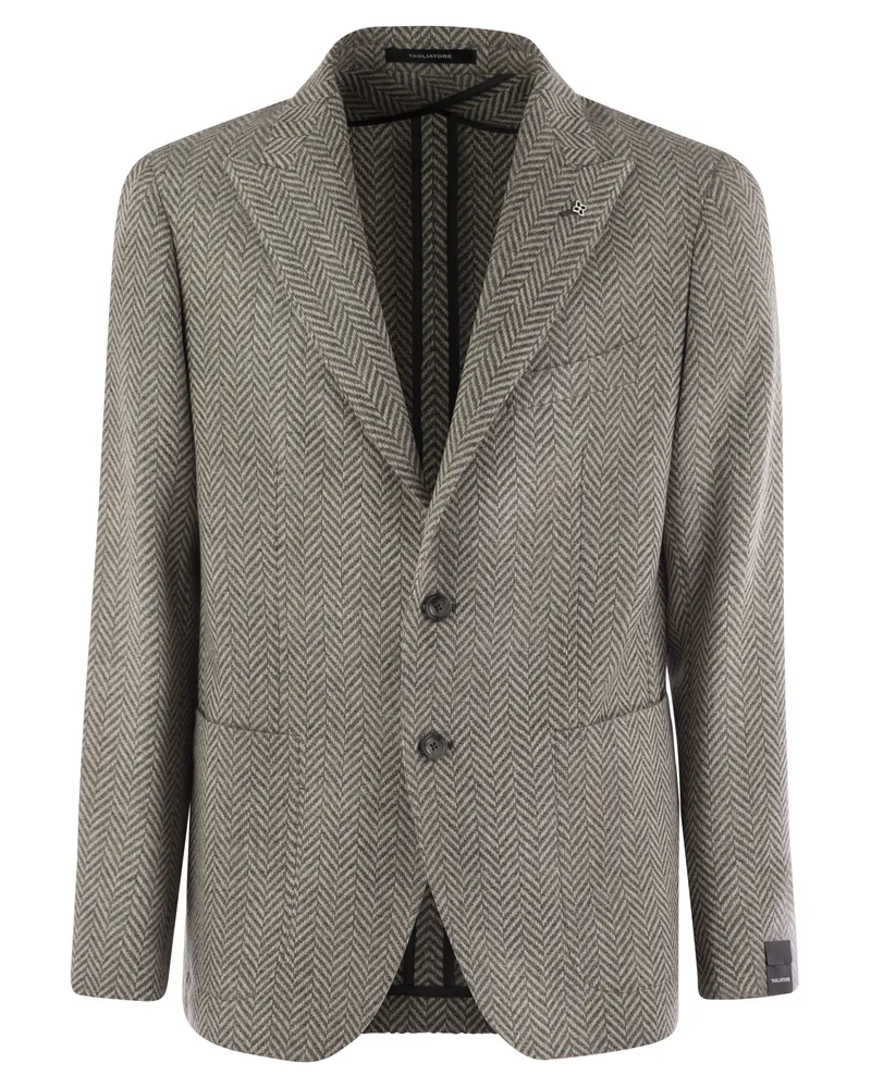 Tagliatore Wolle und Kaschmirjacke Grey