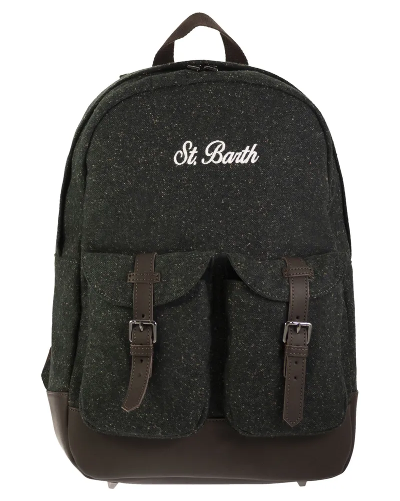 MC2 Saint Barth Cody Stoffrucksack mit Logo Anthracite