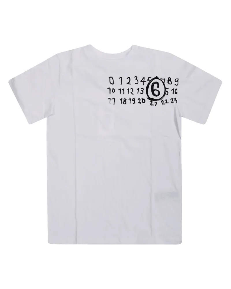 Maison Margiela T -Shirt mit Logo White