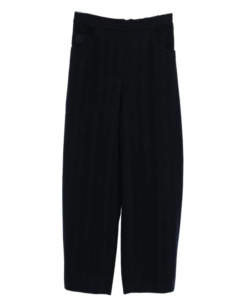 Emporio Armani Wollhose Blue