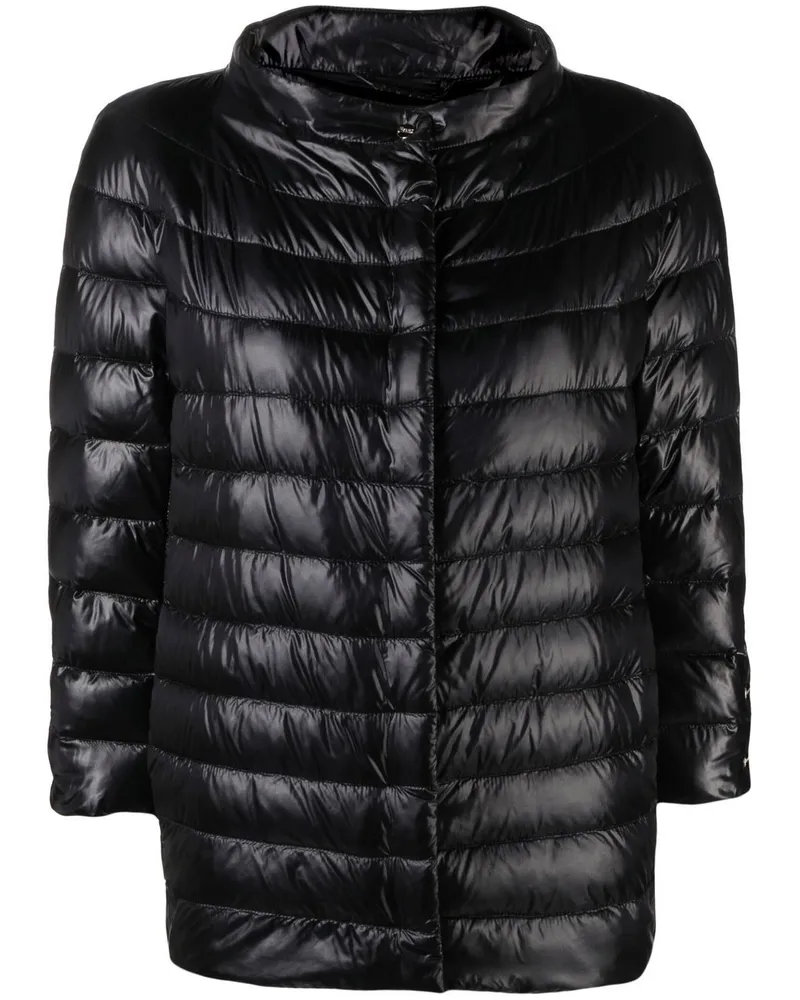 Herno Nylon Leichtes Umhang Black