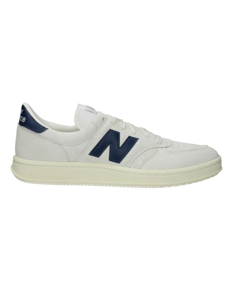 New Balance Herrens Wildleder-Sneaker Weiß/Marineblau -