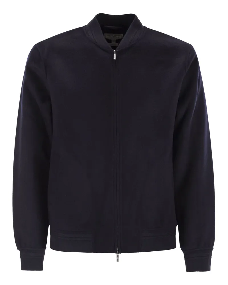 MC2 Saint Barth Camden Bomberjacke aus Wollmischung Navy