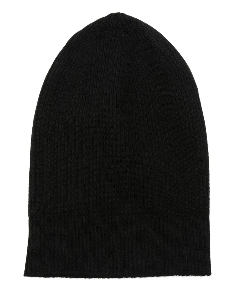 Rick Owens Woll Mütze Black