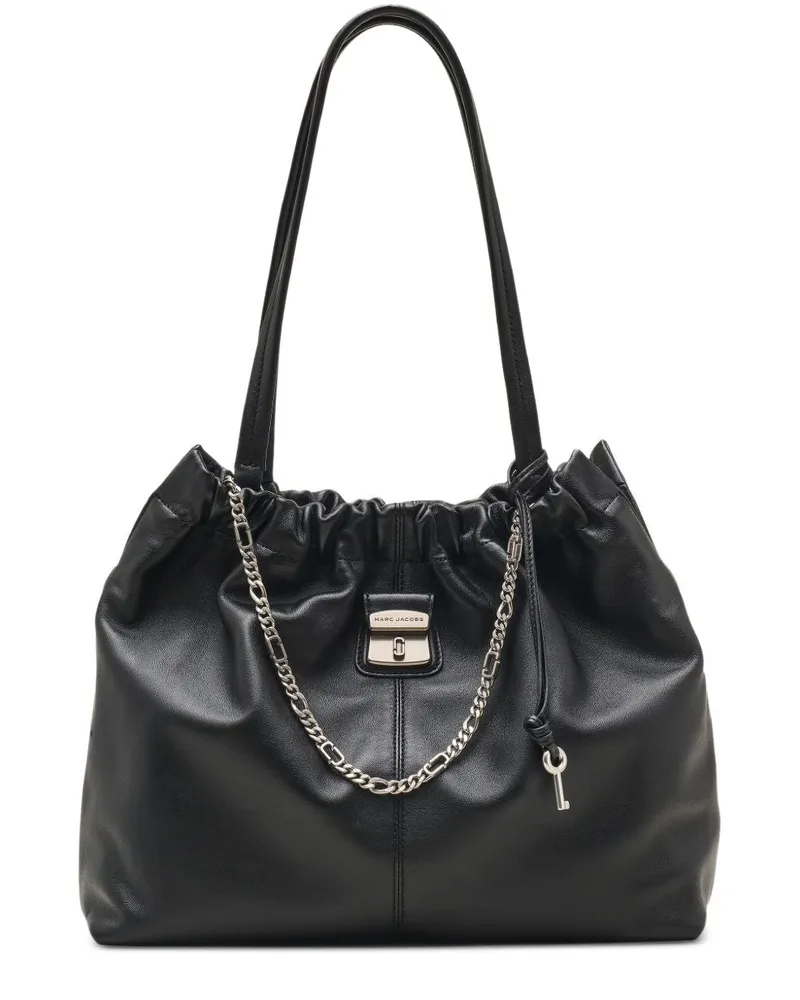 Marc Jacobs The Tote Umhängetasche aus Wildleder Black