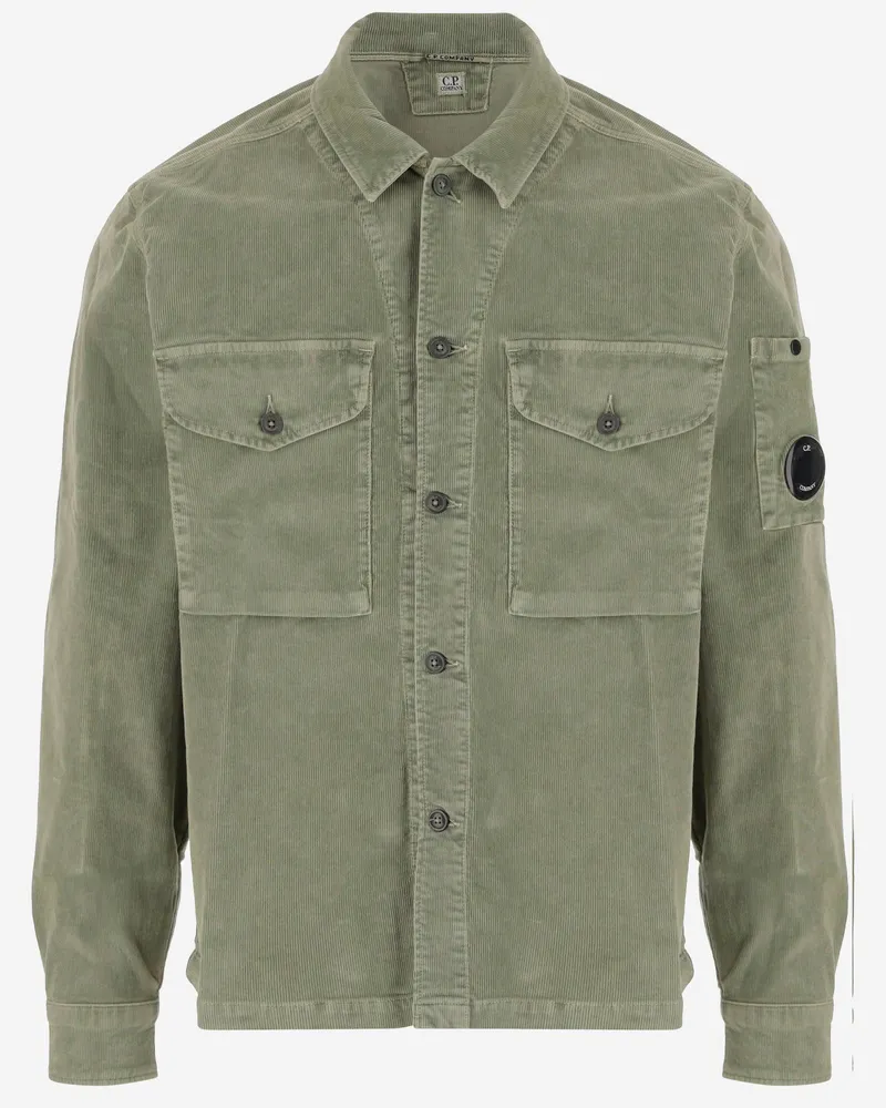 C.P. Company Stretch Baumwollhemd Verde