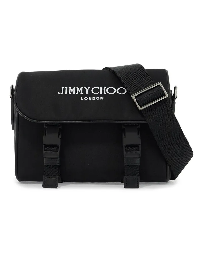 Jimmy Choo Nylon Crossbody Bag Eli mit Schulter Schwarz
