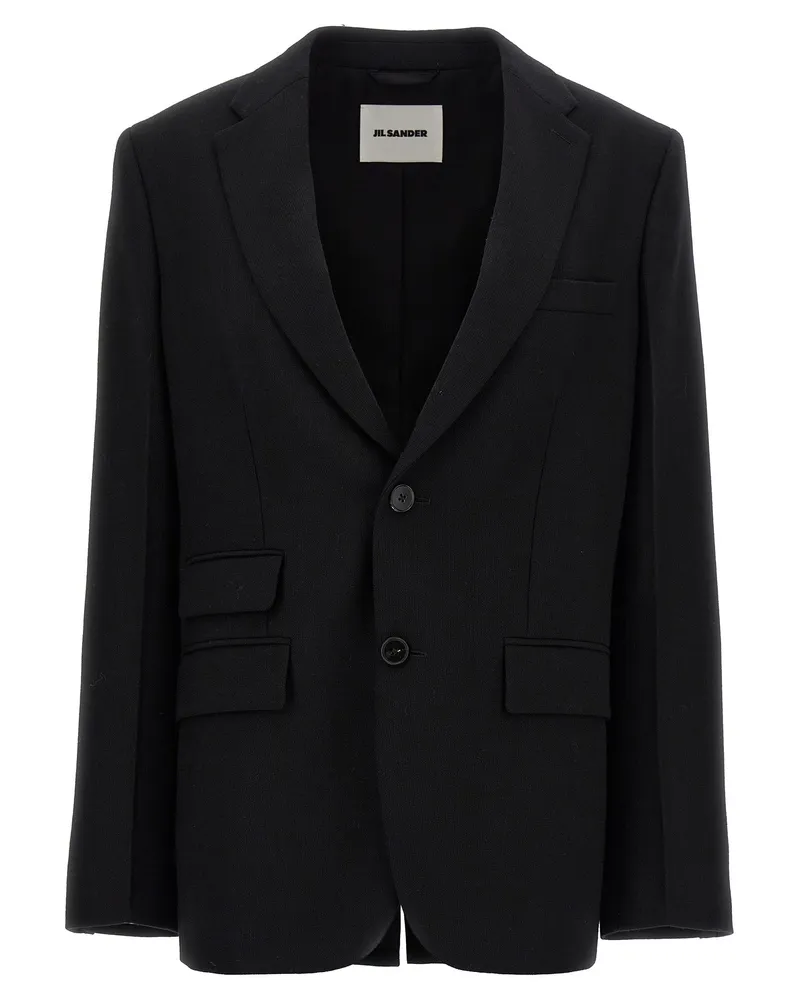 Jil Sander maßgeschneiderte Single Breasted Blazer Black