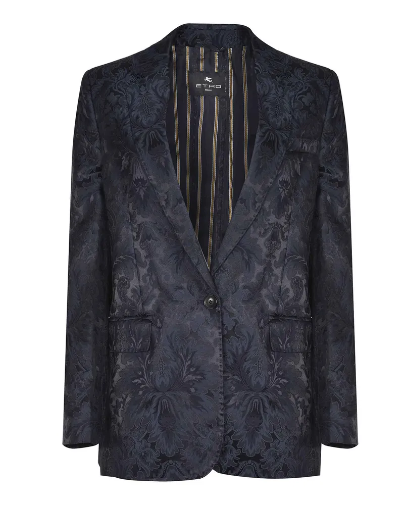 Etro Jacke aus Seidenmischung Blue