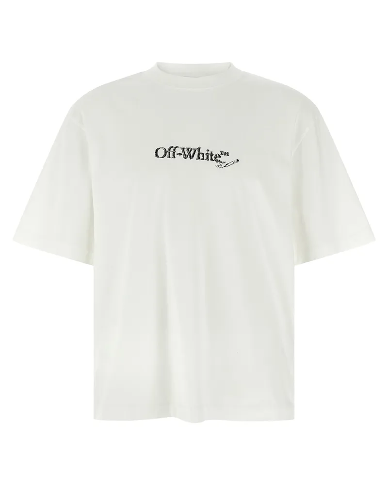 OFF-WHITE Scribble Arrow Skate' T -Shirt White
