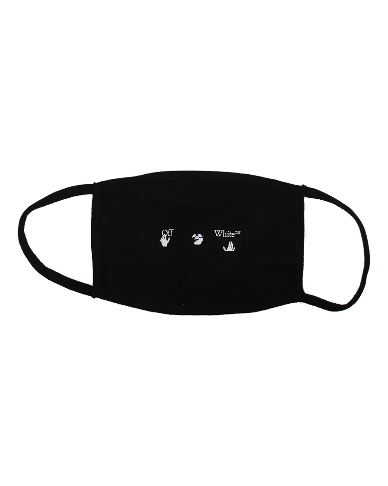OFF-WHITE Off White Gesichtsmaske Herrens Baumwolle Schwarz -