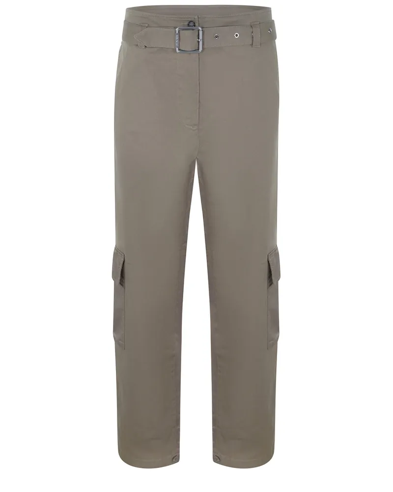 Pinko Vento" Hosen aus Baumwolle Kaki