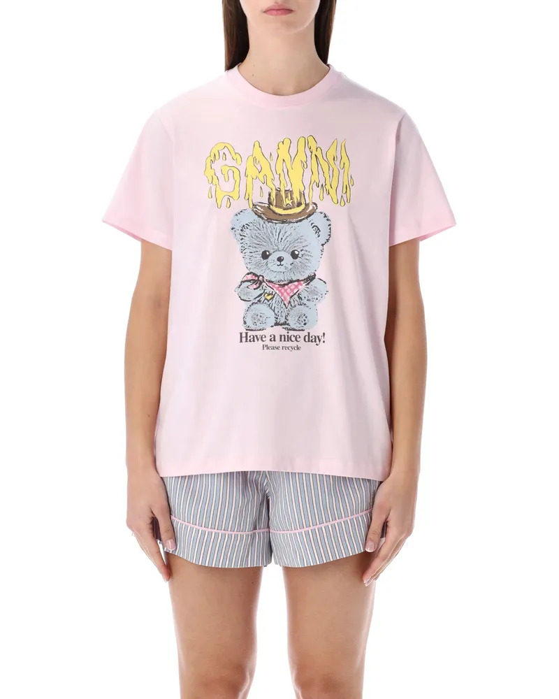 Ganni T-Shirts und Polos Chalk