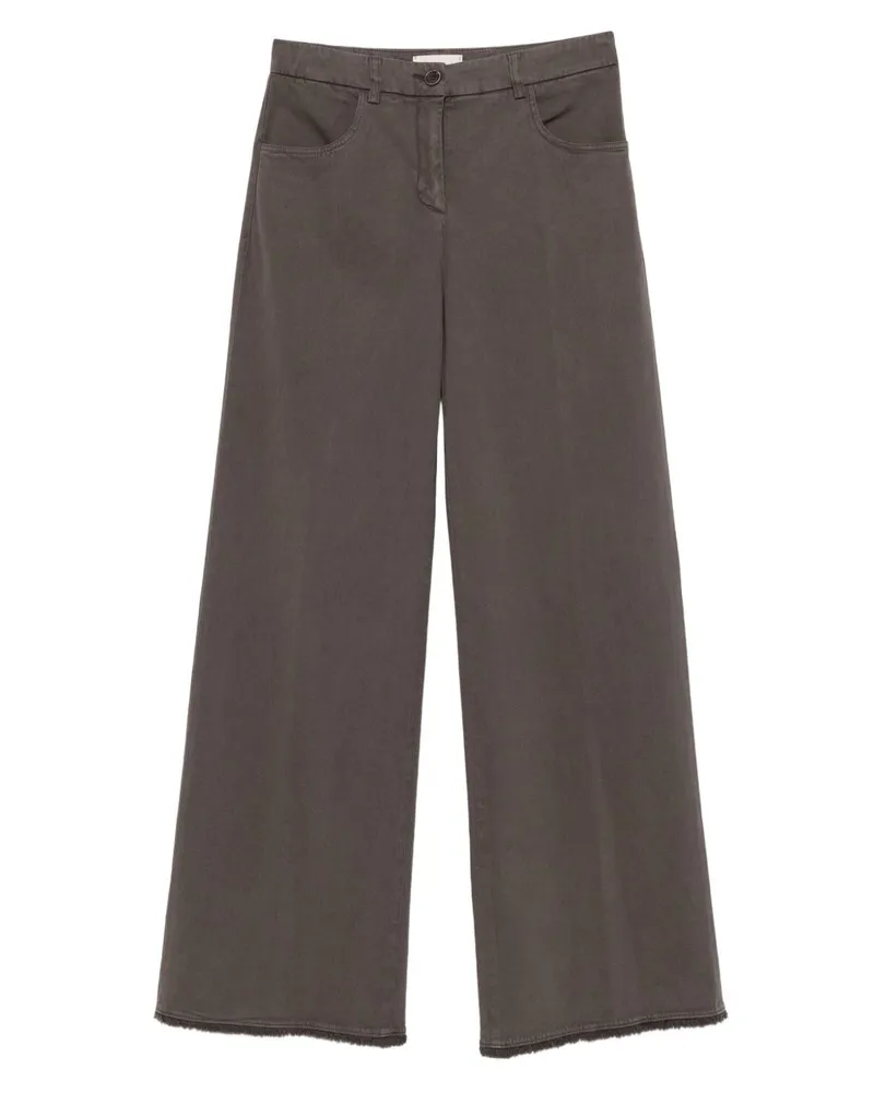 VIA MASINI 80 Über Masini 80 Baumwollweite Hosen Brown