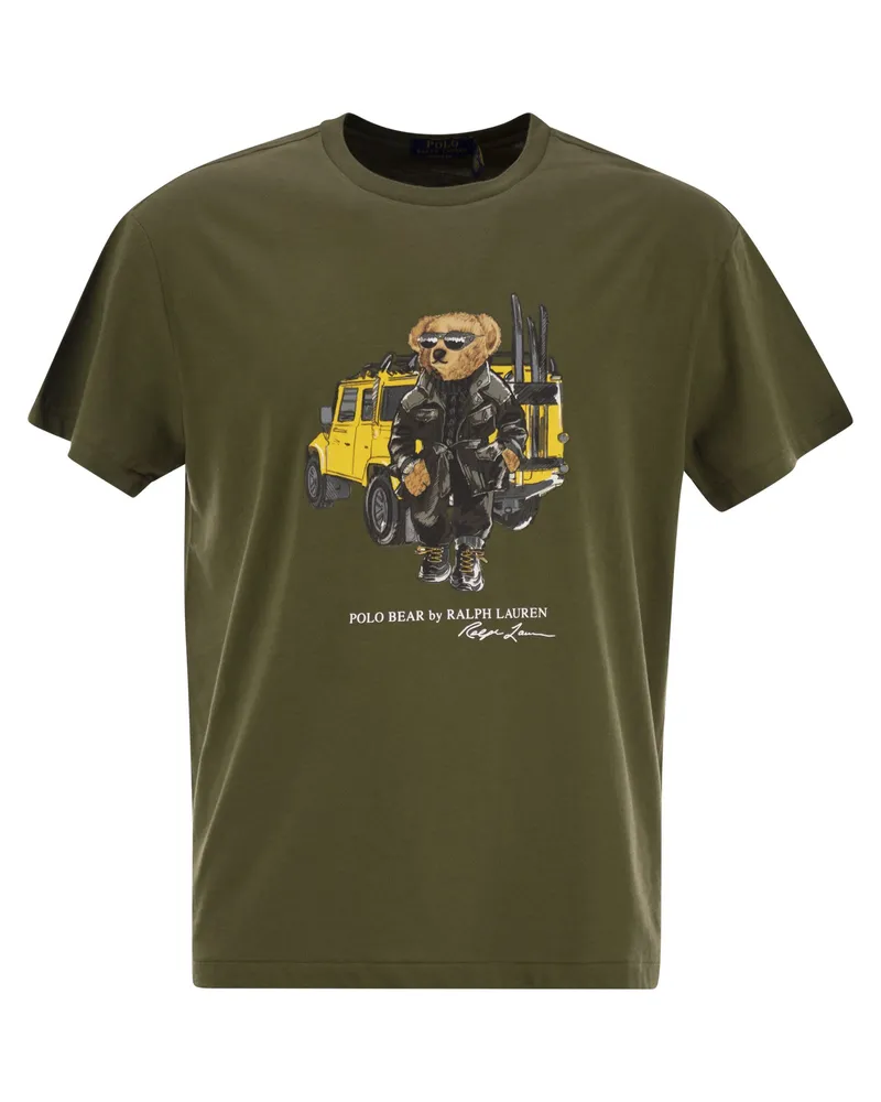 Ralph Lauren Polo Bear Jersey Classic Fit T -Shirt Olive