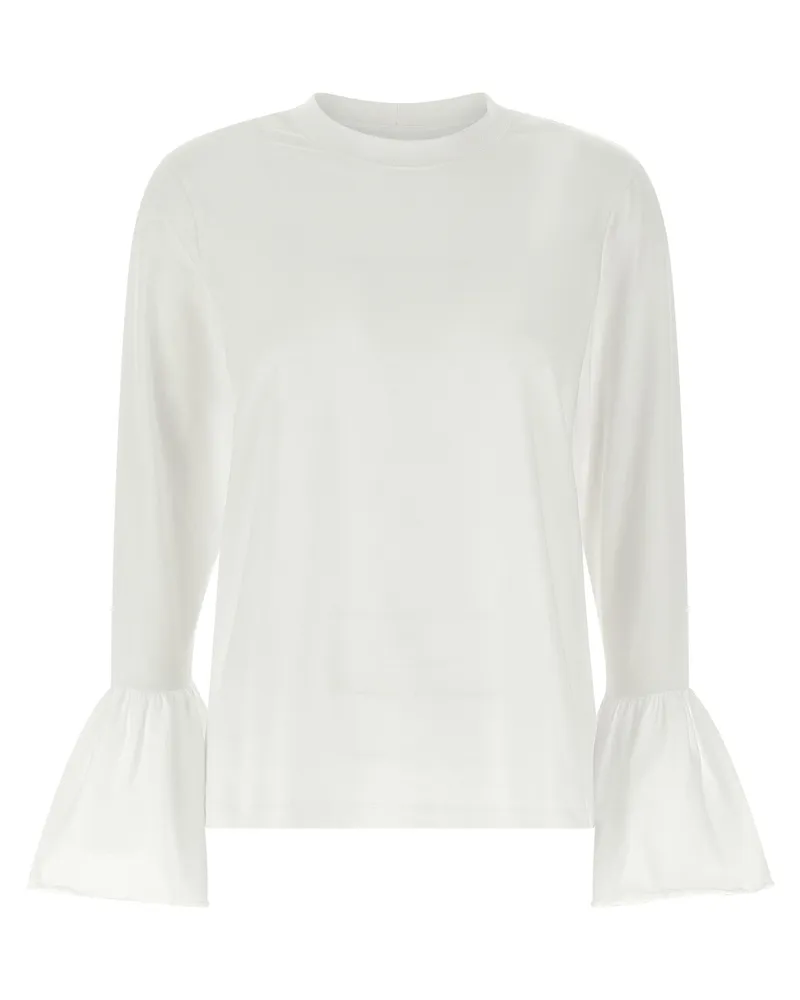 SLEEPER Schläfer 'Ruffled' T -Shirt White